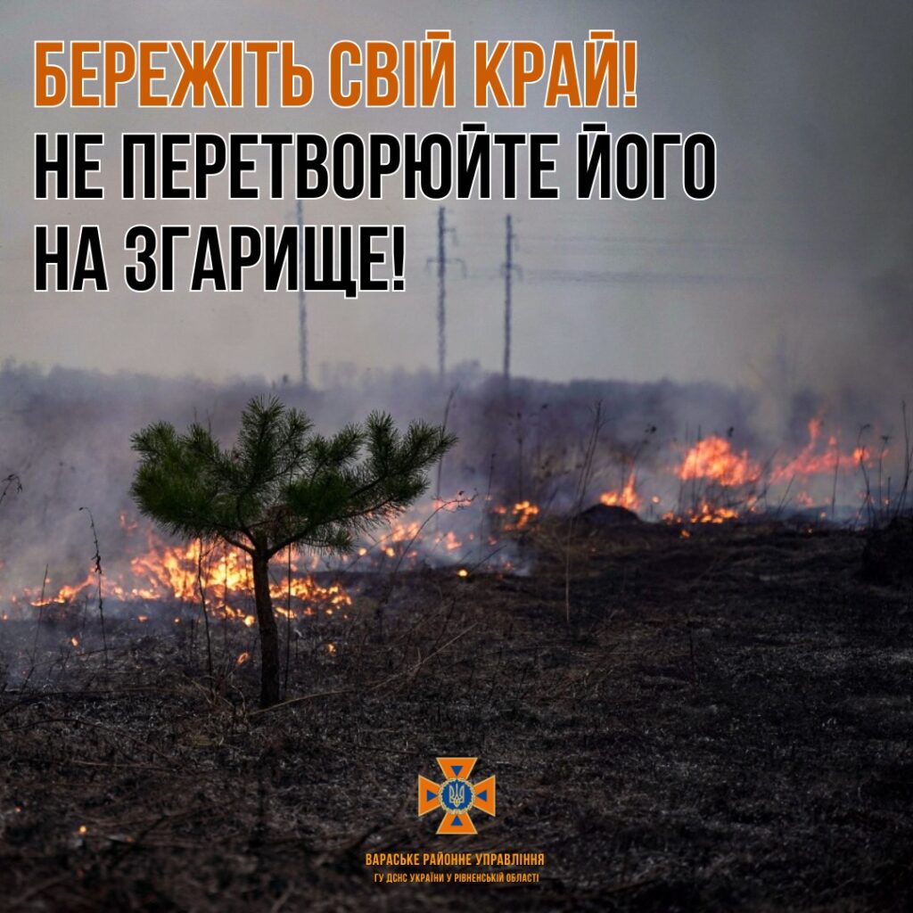Бережіть свій край! Не перетворюйте його на згарище!
Пожежі в селах: загроза для людей і природи