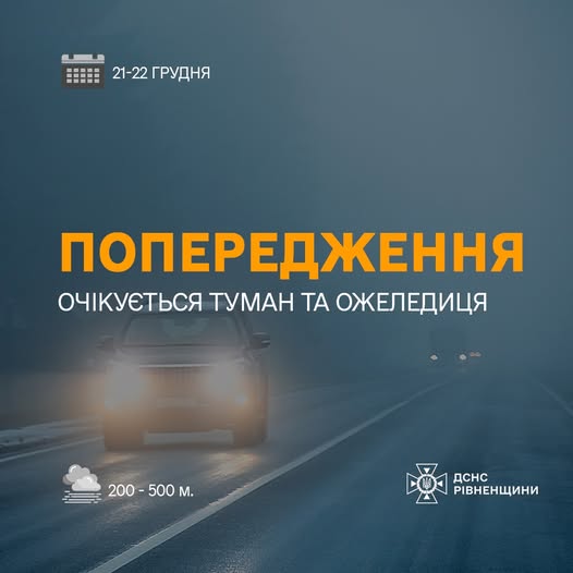 Попередження про небезпечні метеорологічні явища