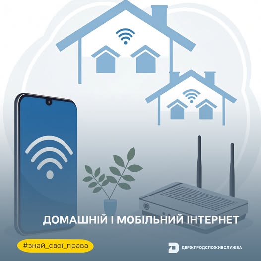 Домашній та мобільний інтернет: права споживача