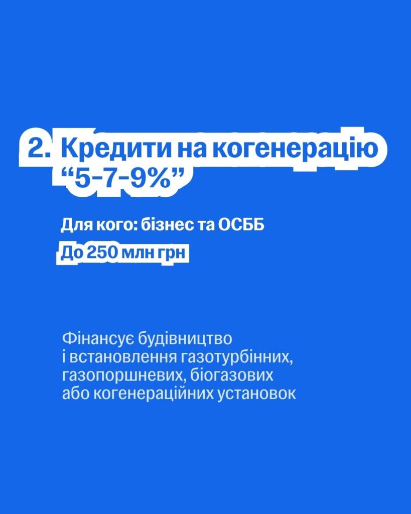 Кредити за програмою «5-7-9%» на придбання енергетичного обладнання