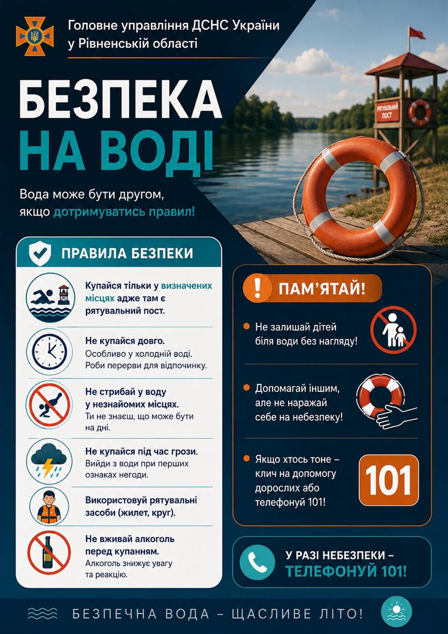 Безпека на воді: прості правила для безпечного відпочинку