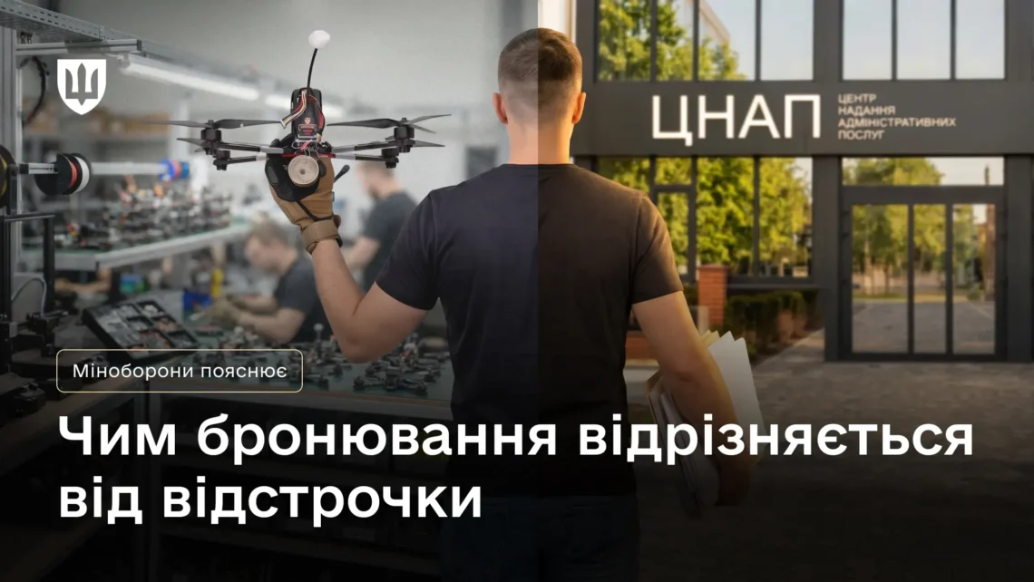 Бронювання і відстрочка: у чому різниця